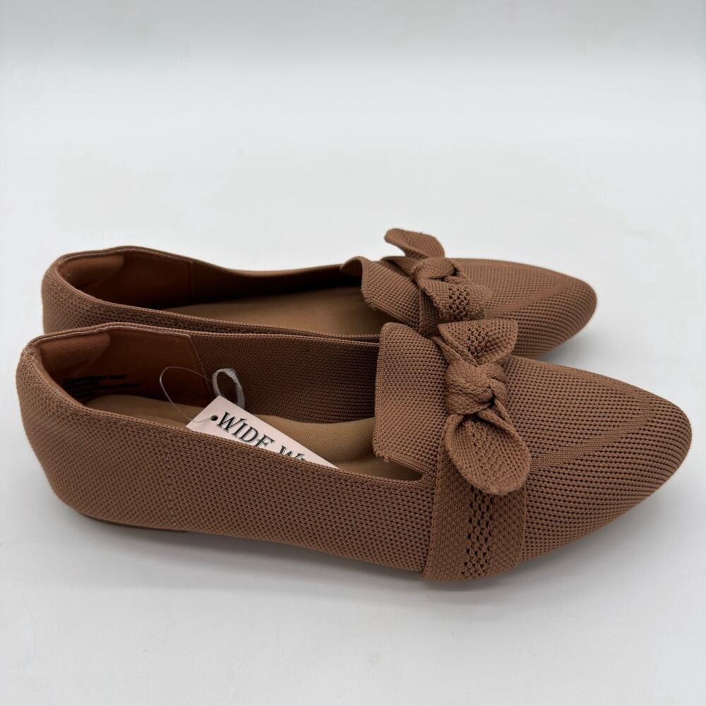 Seychelles Memory Foam Minimalist Casual Taupe Brown Girly Loafers NWOB 7 Wide